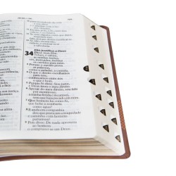 BIBLIA | ÍNDICE DIGITAL | LETRA GIGANTE | CASTANHO